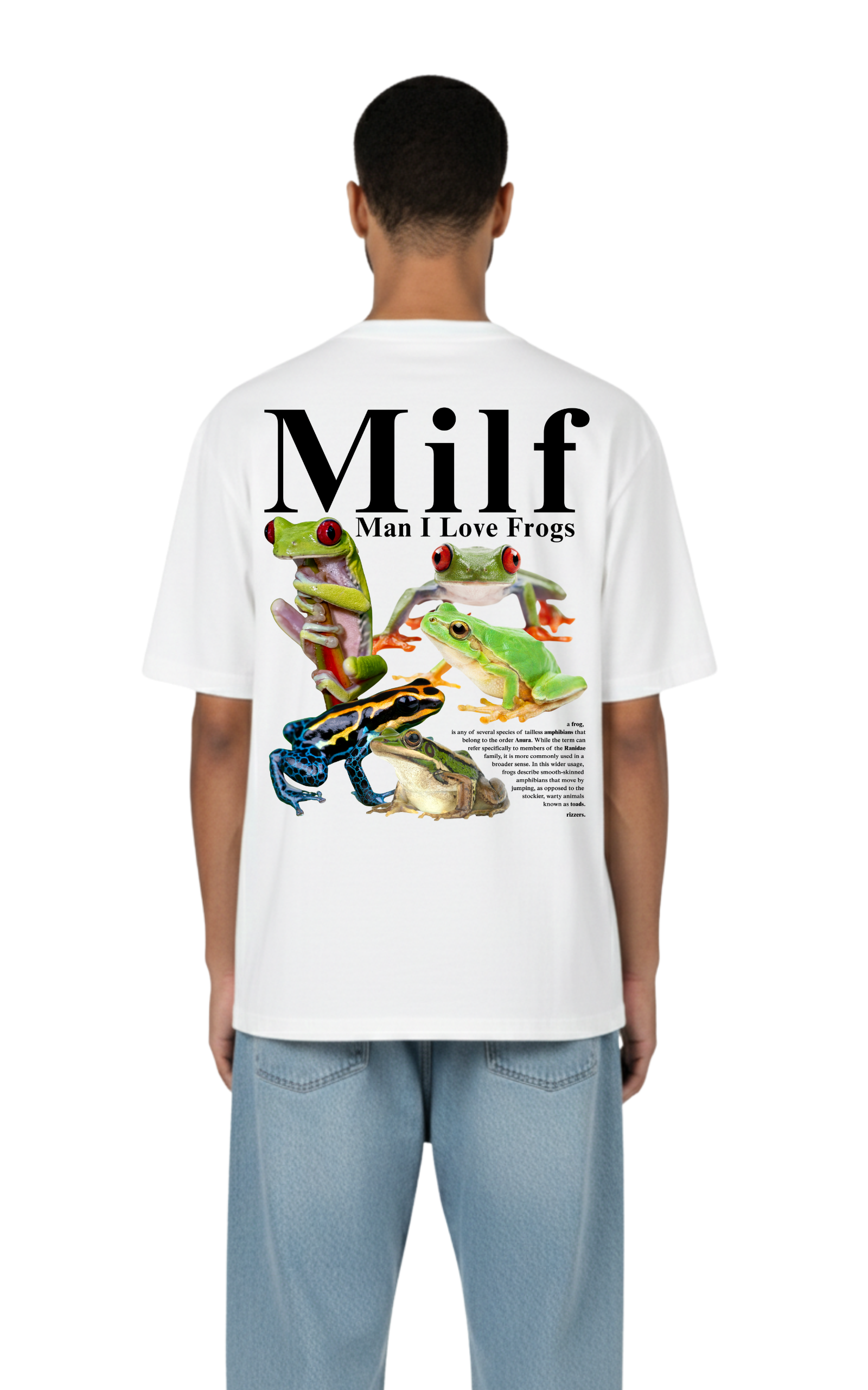 Milf (Men I Love Frogs Tee - Backprint