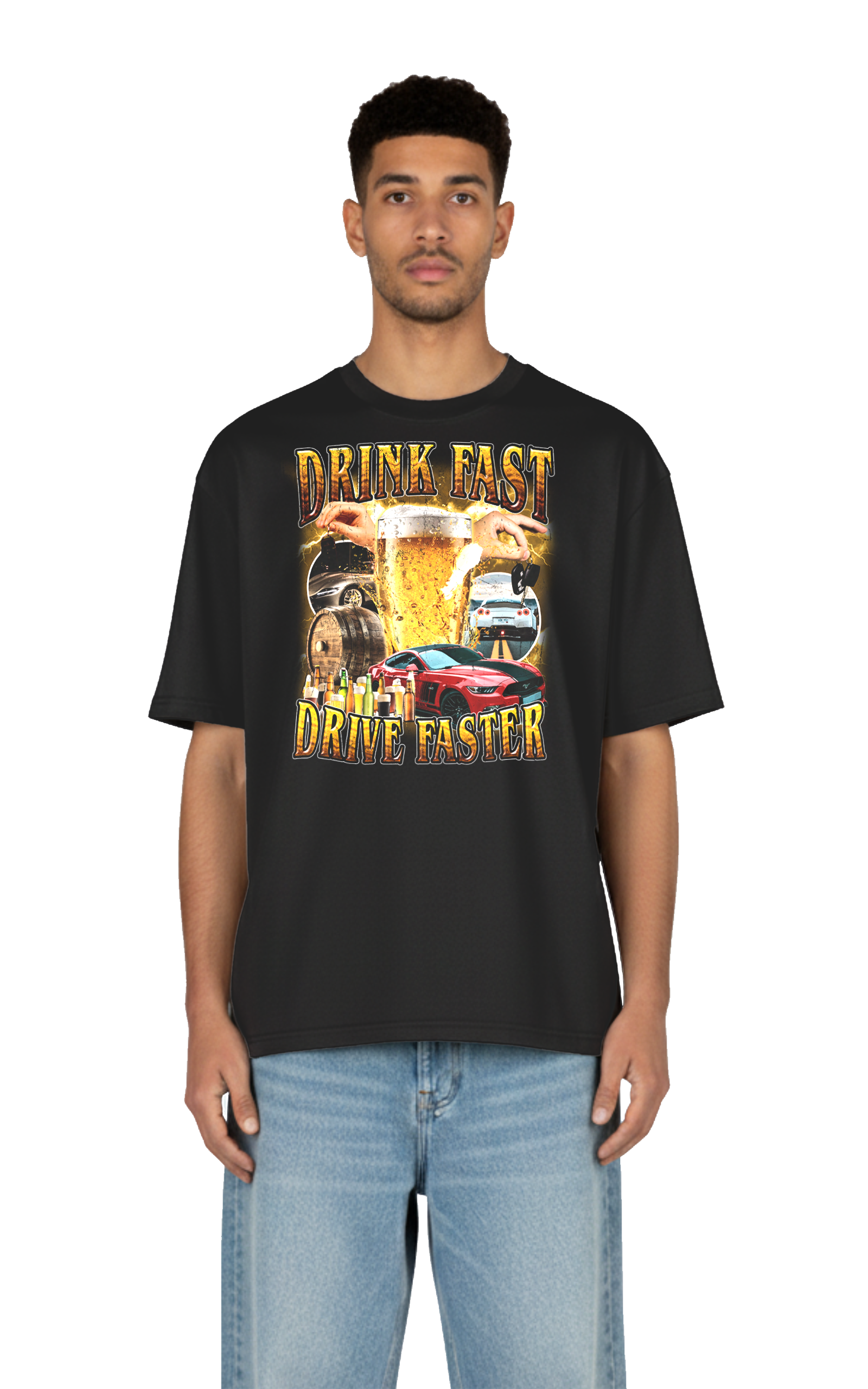 Drink Fast - Drive Faster Tee