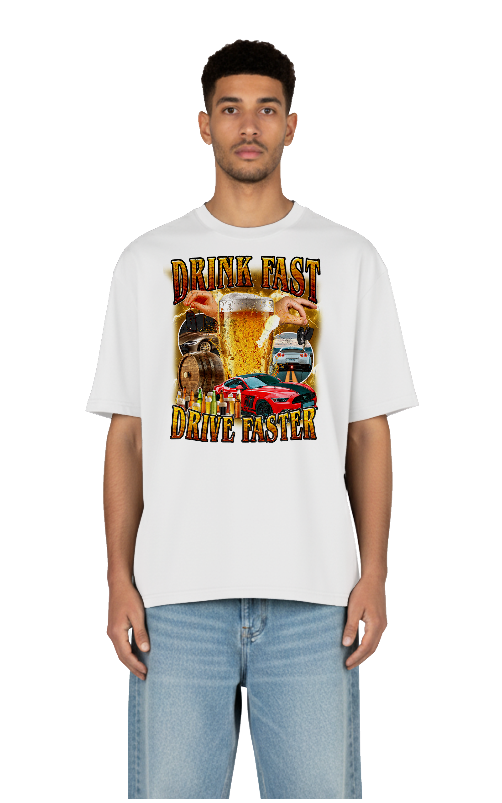 Drink Fast - Drive Faster Tee